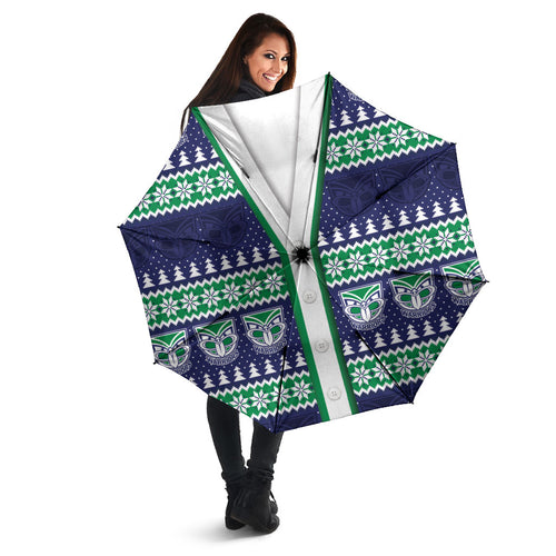 New Zealand Warriors Rugby Christmas Umbrella Seamless Cardigan Inspired
