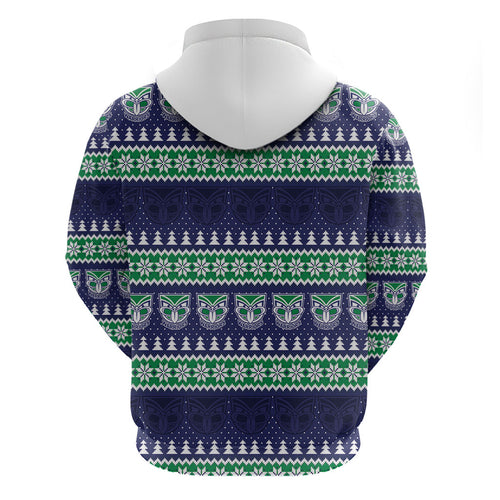 New Zealand Warriors Rugby Christmas Zip Hoodie Seamless Cardigan Inspired