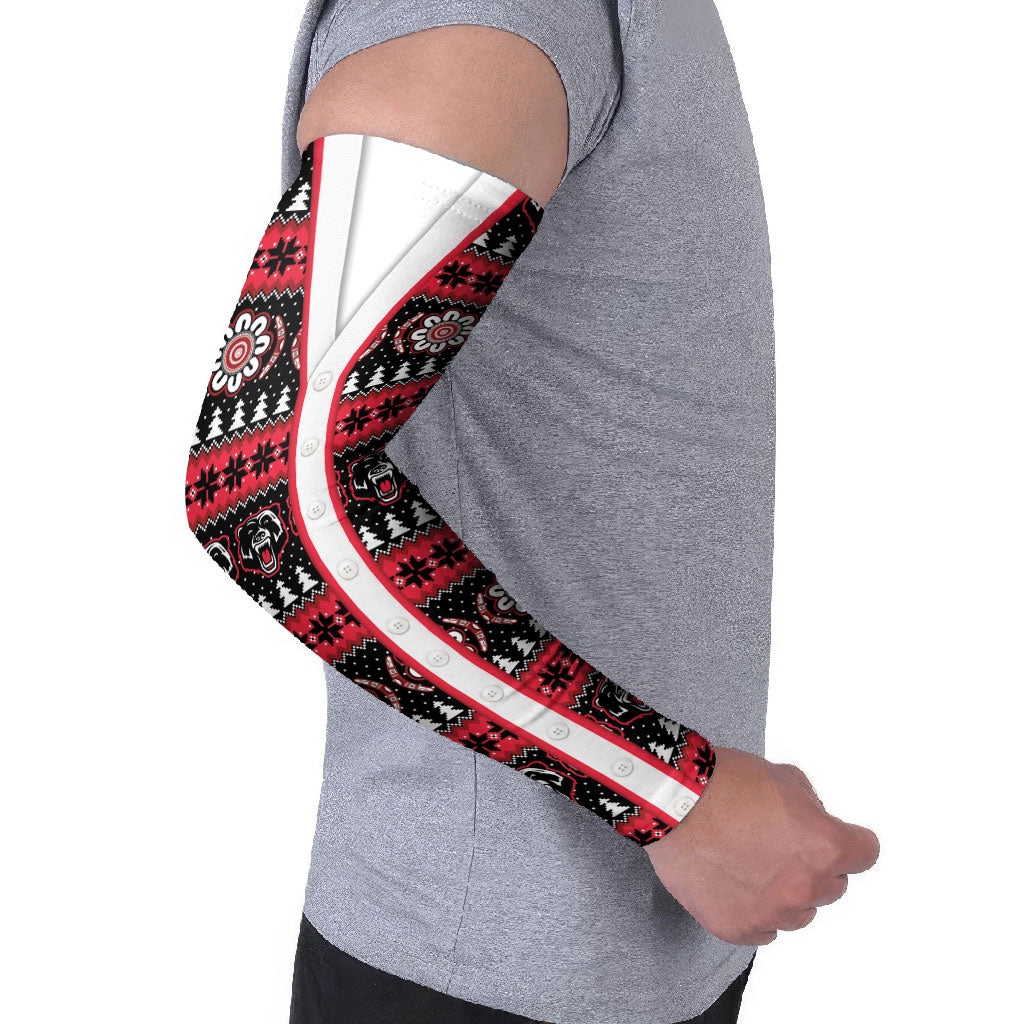 Perth Bears Rugby Christmas Arm Sleeves Aboriginal Seamless Cardigan Inspired