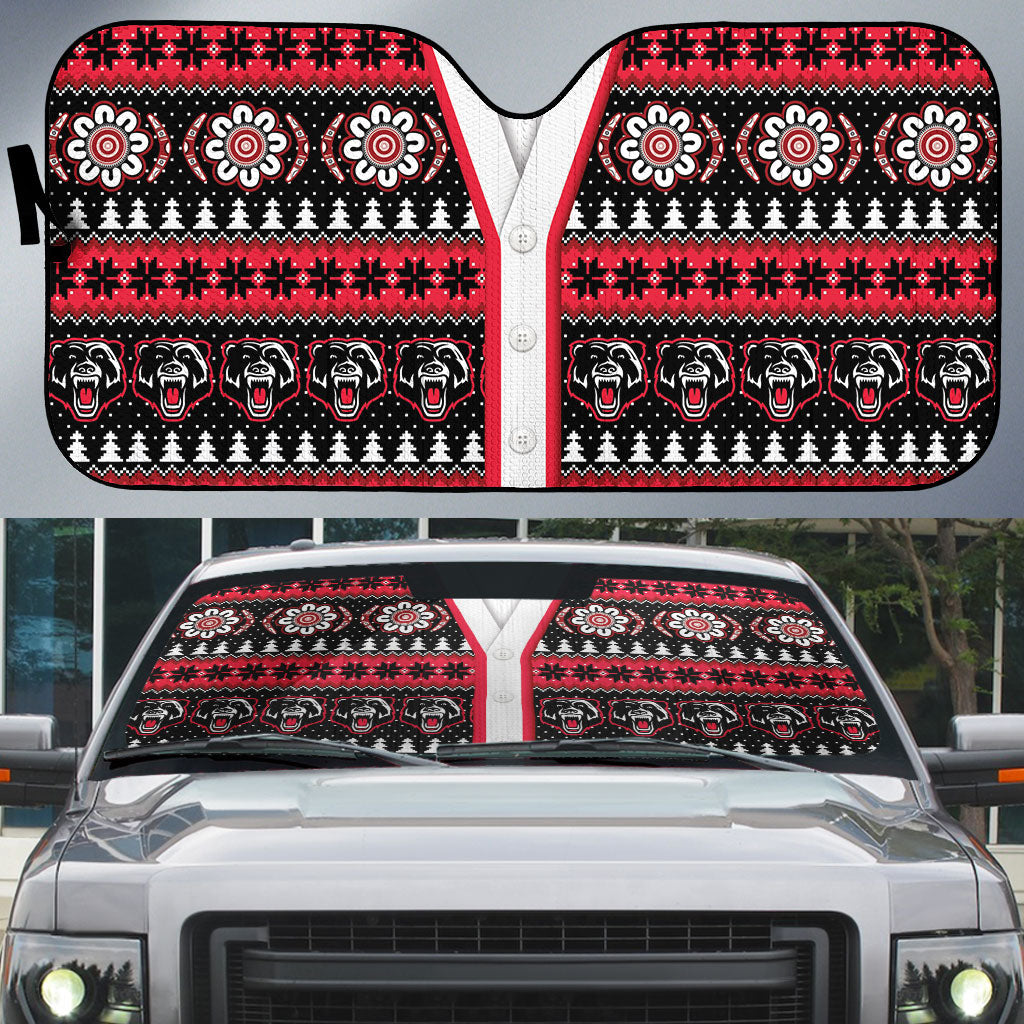 Perth Bears Rugby Christmas Auto Sun Shade Aboriginal Seamless Cardigan Inspired