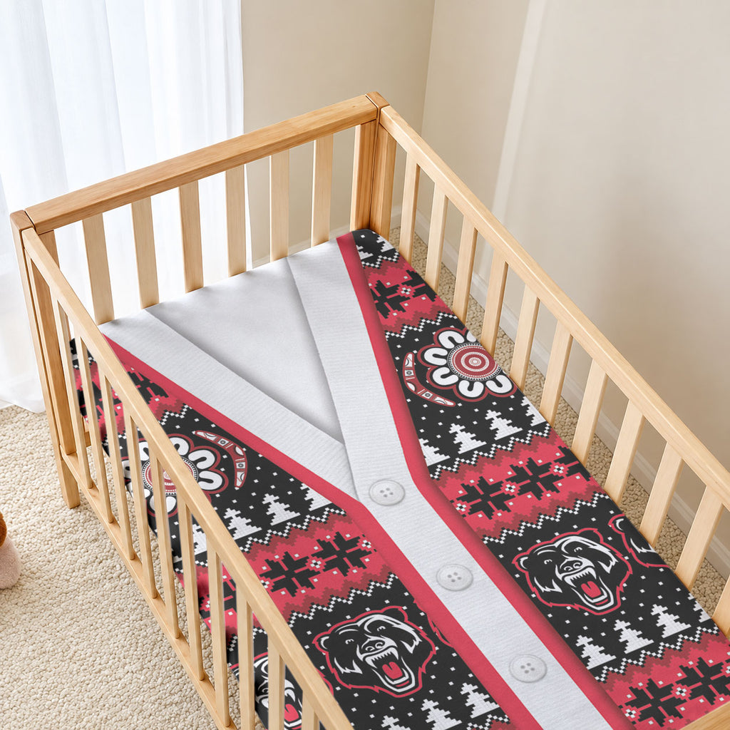 Perth Bears Rugby Christmas Baby Bed Cover Aboriginal Seamless Cardigan Inspired