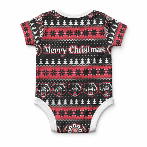 Perth Bears Rugby Christmas Baby Onesie Aboriginal Seamless Cardigan Inspired