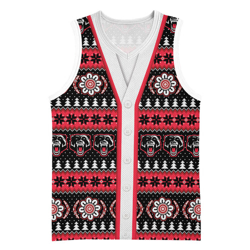 Perth Bears Rugby Christmas Basketball Jersey Aboriginal Seamless Cardigan Inspired