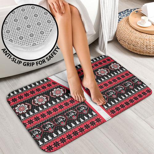 Perth Bears Rugby Christmas Bathroom Set Aboriginal Seamless Cardigan Inspired