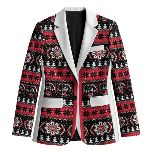 Perth Bears Rugby Christmas Blazer Aboriginal Seamless Cardigan Inspired
