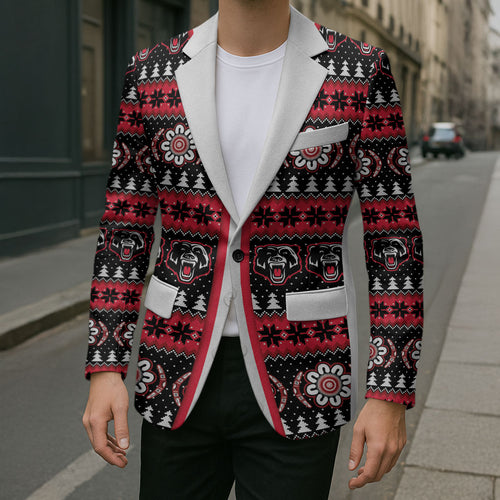 Perth Bears Rugby Christmas Blazer Aboriginal Seamless Cardigan Inspired