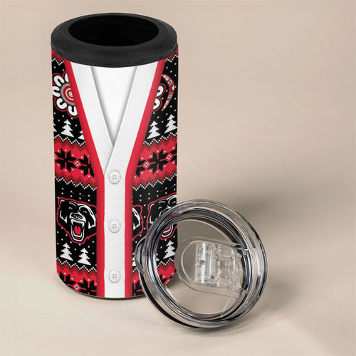 Perth Bears Rugby Christmas 4 in 1 Can Cooler Tumbler Aboriginal Seamless Cardigan Inspired