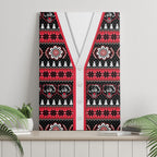 Perth Bears Rugby Christmas Canvas Wall Art Aboriginal Seamless Cardigan Inspired