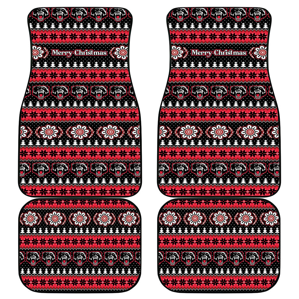 Perth Bears Rugby Christmas Car Mats Aboriginal Seamless Cardigan Inspired