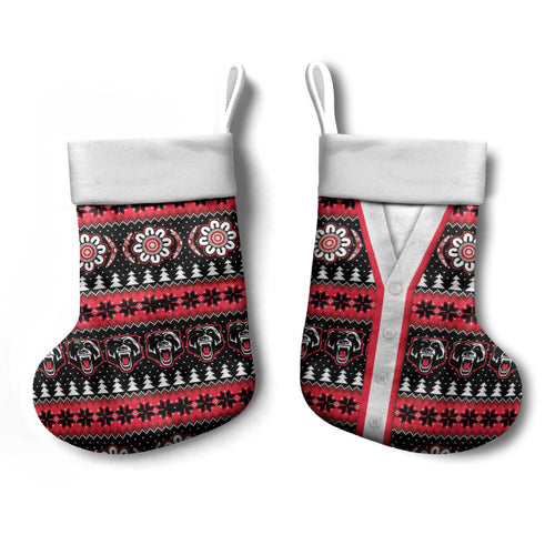 Perth Bears Rugby Christmas Stocking Aboriginal Seamless Cardigan Inspired