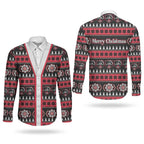 Perth Bears Rugby Christmas Couples Matching Off Shoulder Maxi Dress and Long Sleeve Button Shirt Aboriginal Seamless Cardigan Inspired
