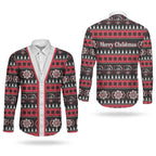 Perth Bears Rugby Christmas Couples Matching Off The Shoulder Long Sleeve Dress and Long Sleeve Button Shirt Aboriginal Seamless Cardigan Inspired