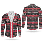 Perth Bears Rugby Christmas Couples Matching Short Sleeve Bodycon Dress and Long Sleeve Button Shirt Aboriginal Seamless Cardigan Inspired