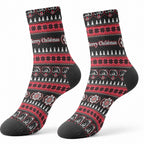 Perth Bears Rugby Christmas Crew Socks Aboriginal Seamless Cardigan Inspired