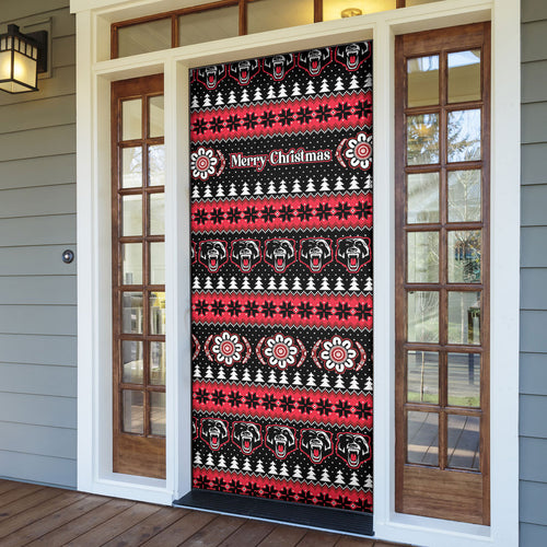 Perth Bears Rugby Christmas Door Cover Aboriginal Seamless Cardigan Inspired