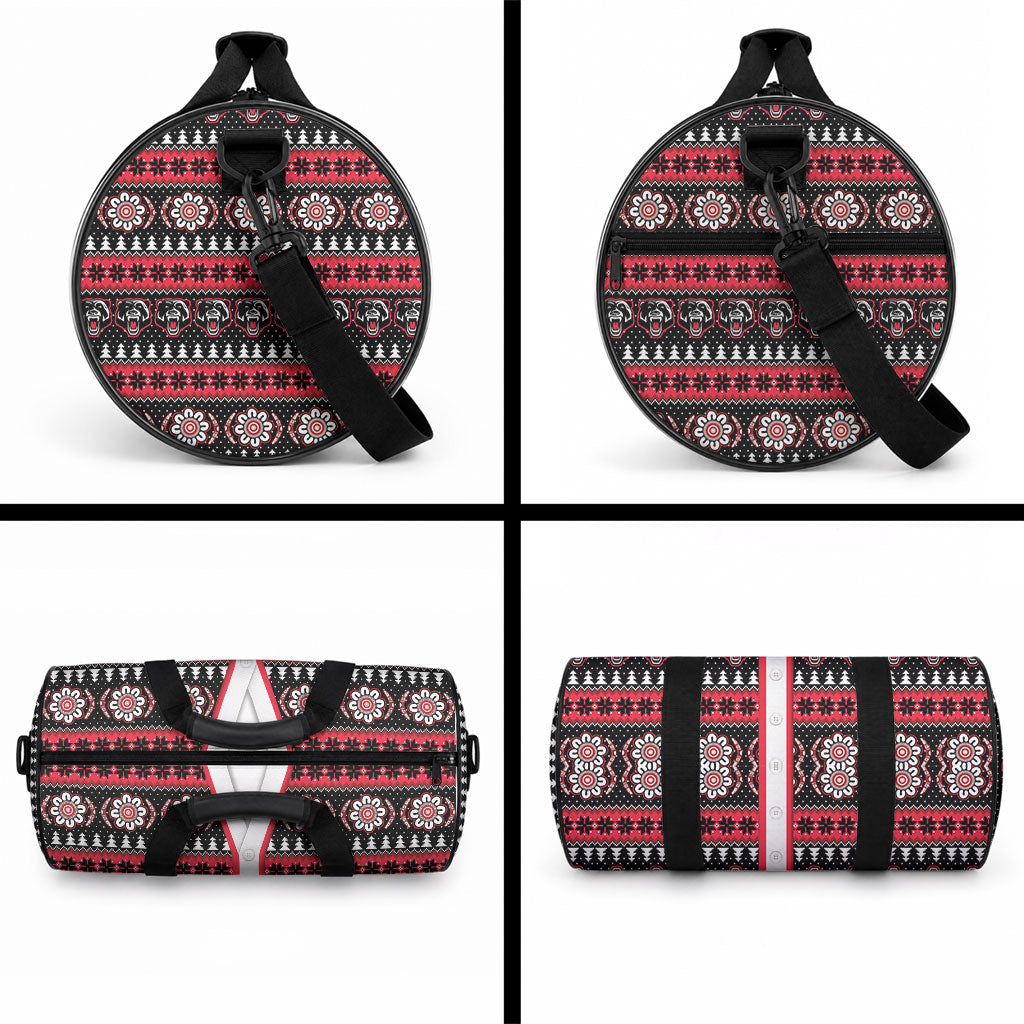 Perth Bears Rugby Christmas Duffle Bag Aboriginal Seamless Cardigan Inspired