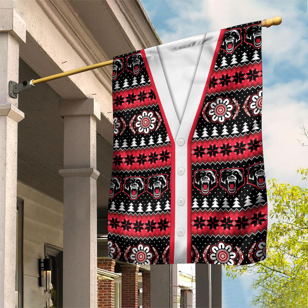 Perth Bears Rugby Christmas Garden Flag Aboriginal Seamless Cardigan Inspired