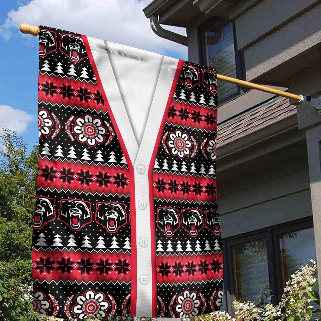Perth Bears Rugby Christmas Garden Flag Aboriginal Seamless Cardigan Inspired