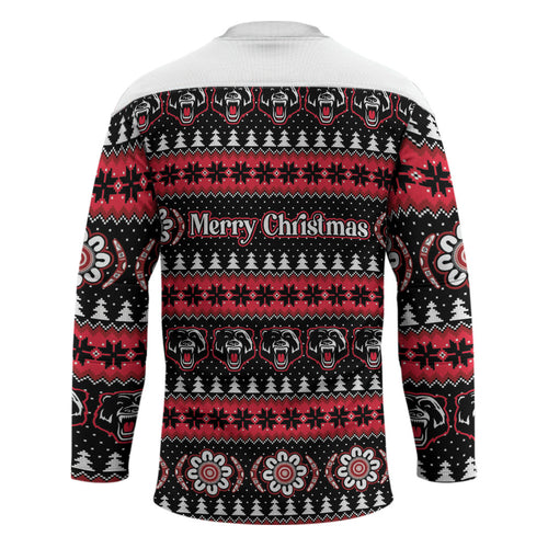 Perth Bears Rugby Christmas Hockey Jersey Aboriginal Seamless Cardigan Inspired