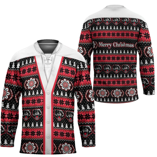 Perth Bears Rugby Christmas Hockey Jersey Aboriginal Seamless Cardigan Inspired