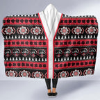 Perth Bears Rugby Christmas Hooded Blanket Aboriginal Seamless Cardigan Inspired