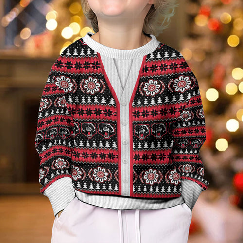 Perth Bears Rugby Christmas Kid Ugly Christmas Sweater Aboriginal Seamless Cardigan Inspired