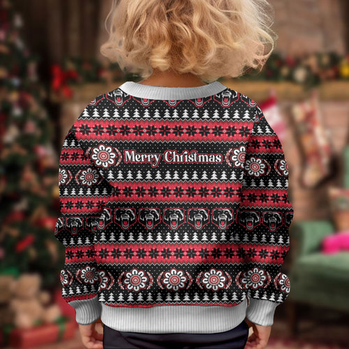 Perth Bears Rugby Christmas Kid Ugly Christmas Sweater Aboriginal Seamless Cardigan Inspired