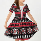 Perth Bears Rugby Christmas Kid Short Sleeve Dress Aboriginal Seamless Cardigan Inspired