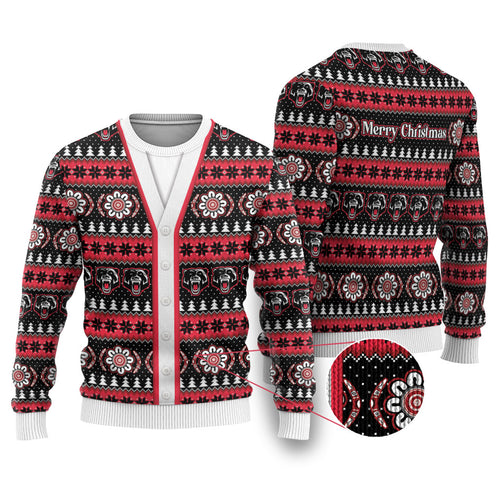 Perth Bears Rugby Christmas Ugly Christmas Sweater Aboriginal Seamless Cardigan Inspired