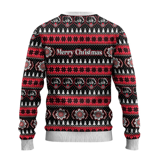 Perth Bears Rugby Christmas Ugly Christmas Sweater Aboriginal Seamless Cardigan Inspired
