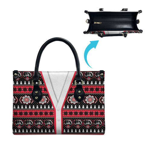 Perth Bears Rugby Christmas Leather Bag Aboriginal Seamless Cardigan Inspired