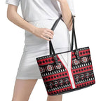 Perth Bears Rugby Christmas Leather Tote Bag Aboriginal Seamless Cardigan Inspired
