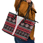 Perth Bears Rugby Christmas Leather Tote Bag Aboriginal Seamless Cardigan Inspired
