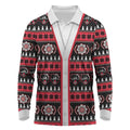 Perth Bears Rugby Christmas Long Sleeve Polo Shirt Aboriginal Seamless Cardigan Inspired