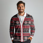 Perth Bears Rugby Christmas Long Sleeve Polo Shirt Aboriginal Seamless Cardigan Inspired