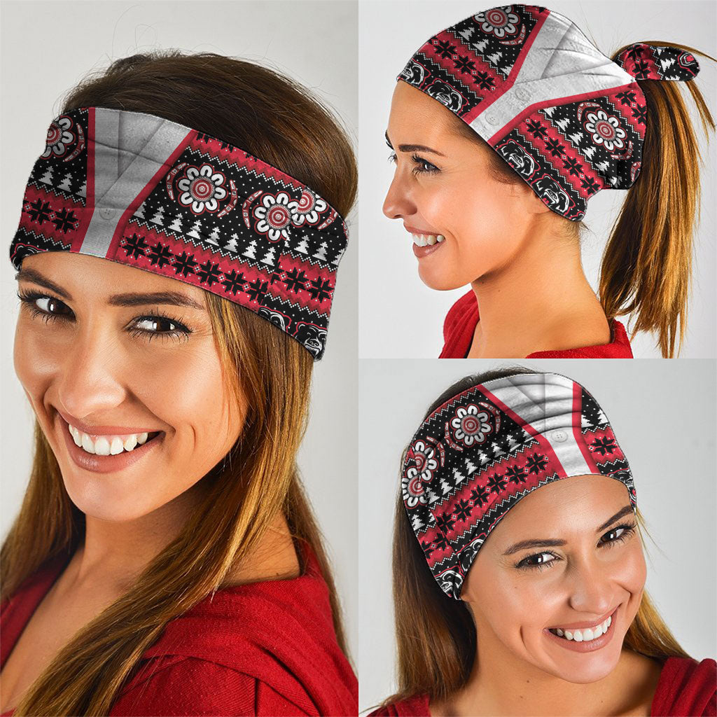Perth Bears Rugby Christmas Neck Gaiter Aboriginal Seamless Cardigan Inspired