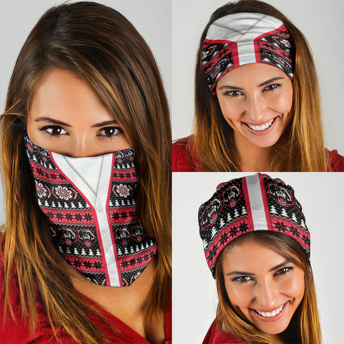 Perth Bears Rugby Christmas Neck Gaiter Aboriginal Seamless Cardigan Inspired