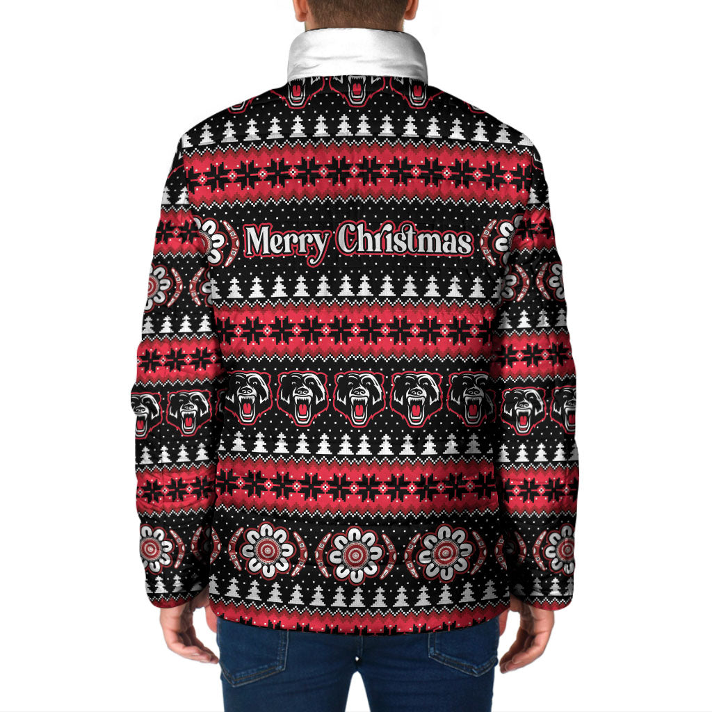Perth Bears Rugby Christmas Padded Jacket Aboriginal Seamless Cardigan Inspired