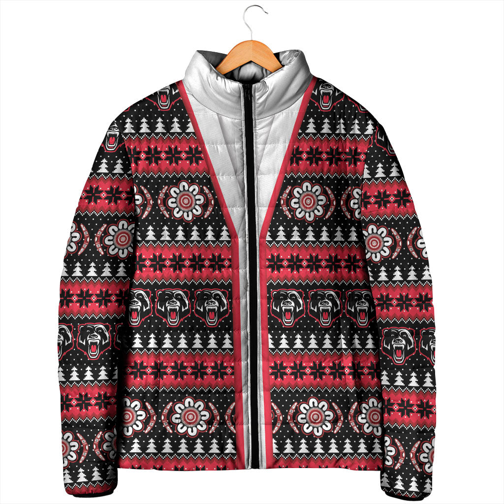 Perth Bears Rugby Christmas Padded Jacket Aboriginal Seamless Cardigan Inspired