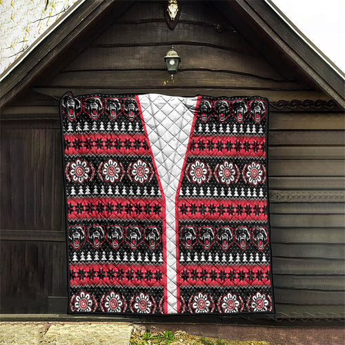 Perth Bears Rugby Christmas Quilt Aboriginal Seamless Cardigan Inspired