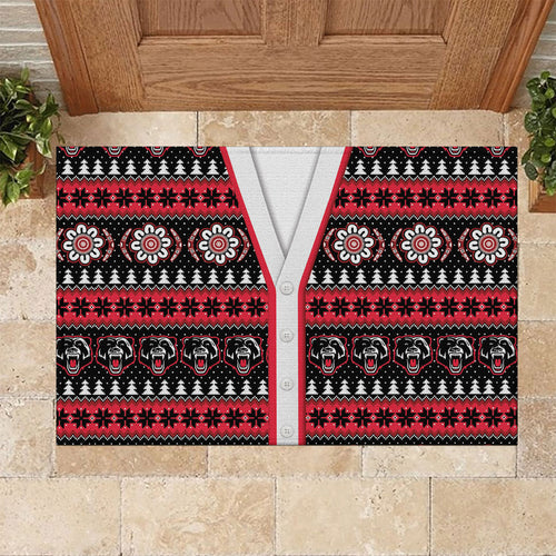 Perth Bears Rugby Christmas Rubber Doormat Aboriginal Seamless Cardigan Inspired