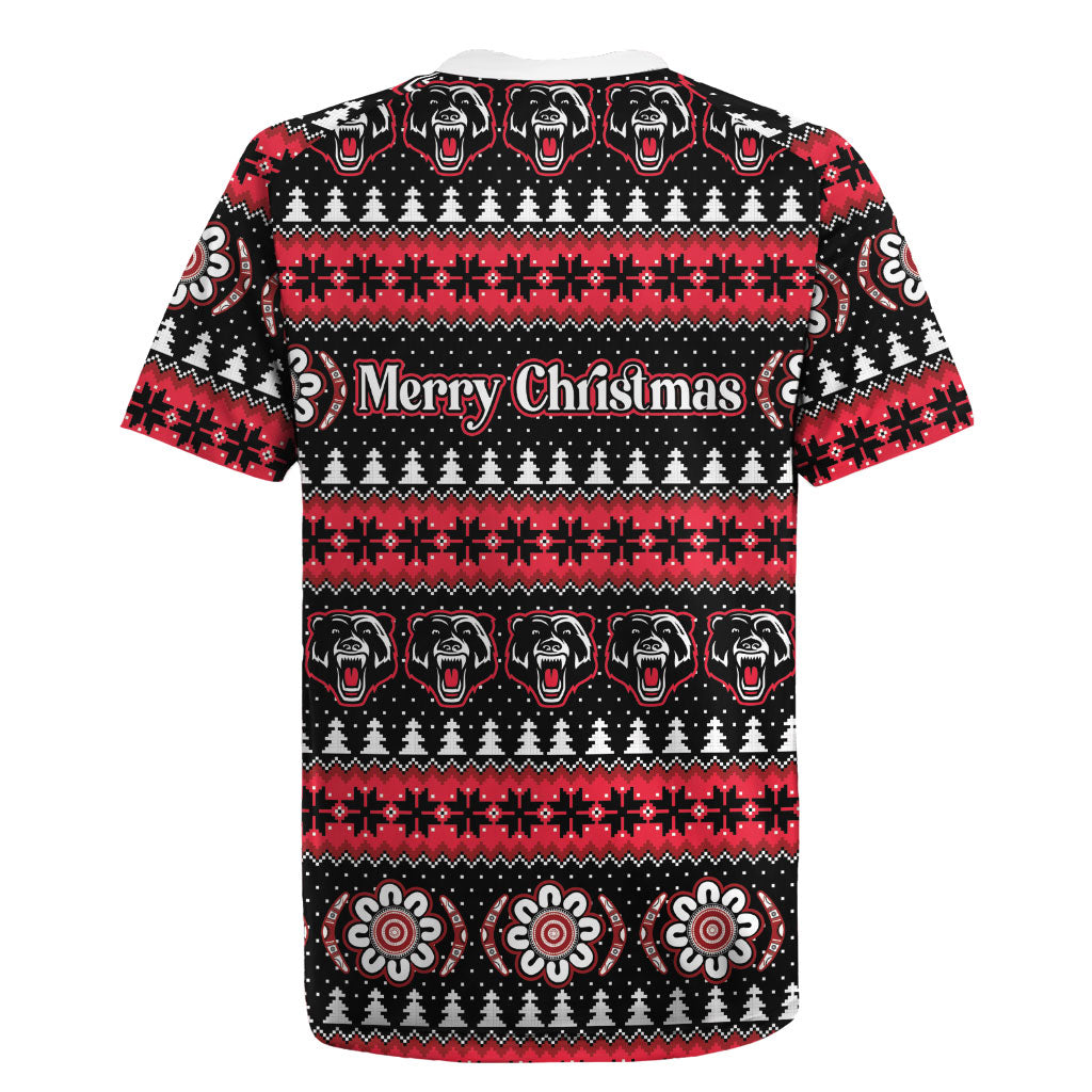 Perth Bears Rugby Christmas Rugby Jersey Aboriginal Seamless Cardigan Inspired