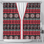 Perth Bears Rugby Christmas Shower Curtain Aboriginal Seamless Cardigan Inspired