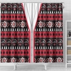 Perth Bears Rugby Christmas Shower Curtain Aboriginal Seamless Cardigan Inspired