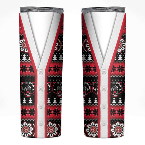 Perth Bears Rugby Christmas Skinny Tumbler Aboriginal Seamless Cardigan Inspired