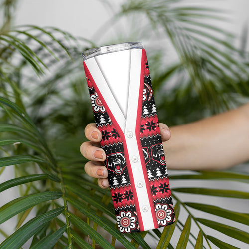 Perth Bears Rugby Christmas Skinny Tumbler Aboriginal Seamless Cardigan Inspired