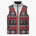 Perth Bears Rugby Christmas Sleeveless Puffer Jacket Aboriginal Seamless Cardigan Inspired