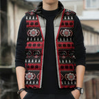 Perth Bears Rugby Christmas Sleeveless Puffer Jacket Aboriginal Seamless Cardigan Inspired