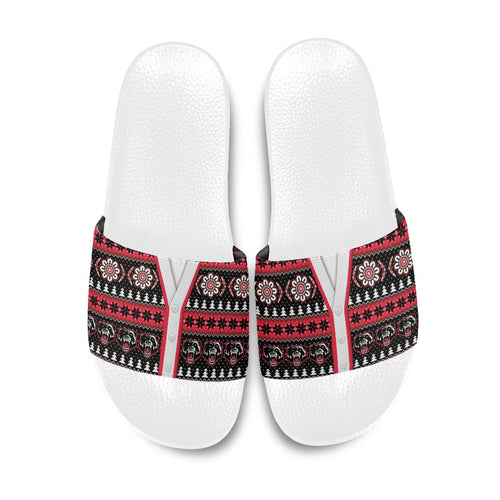 Perth Bears Rugby Christmas Slide Sandals Aboriginal Seamless Cardigan Inspired