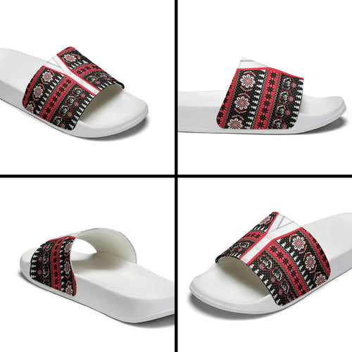 Perth Bears Rugby Christmas Slide Sandals Aboriginal Seamless Cardigan Inspired